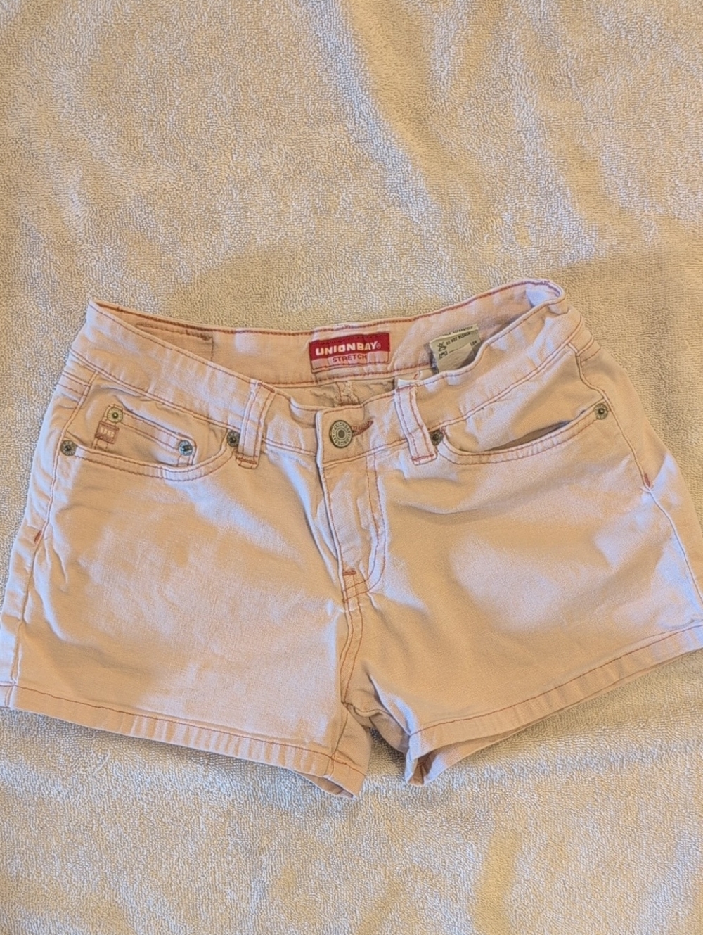 UNIONBAY Women's Pale Pink Denim Shorts